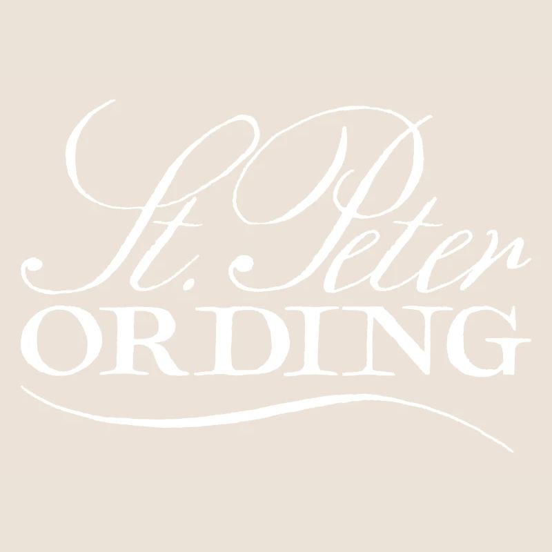 Sankt Peter Ording lettrage blanc