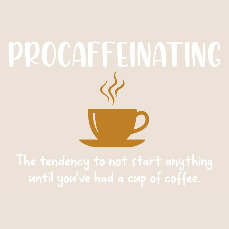 Prokoffeinierender lustiger Kaffeesüchtiger Witz Koffein