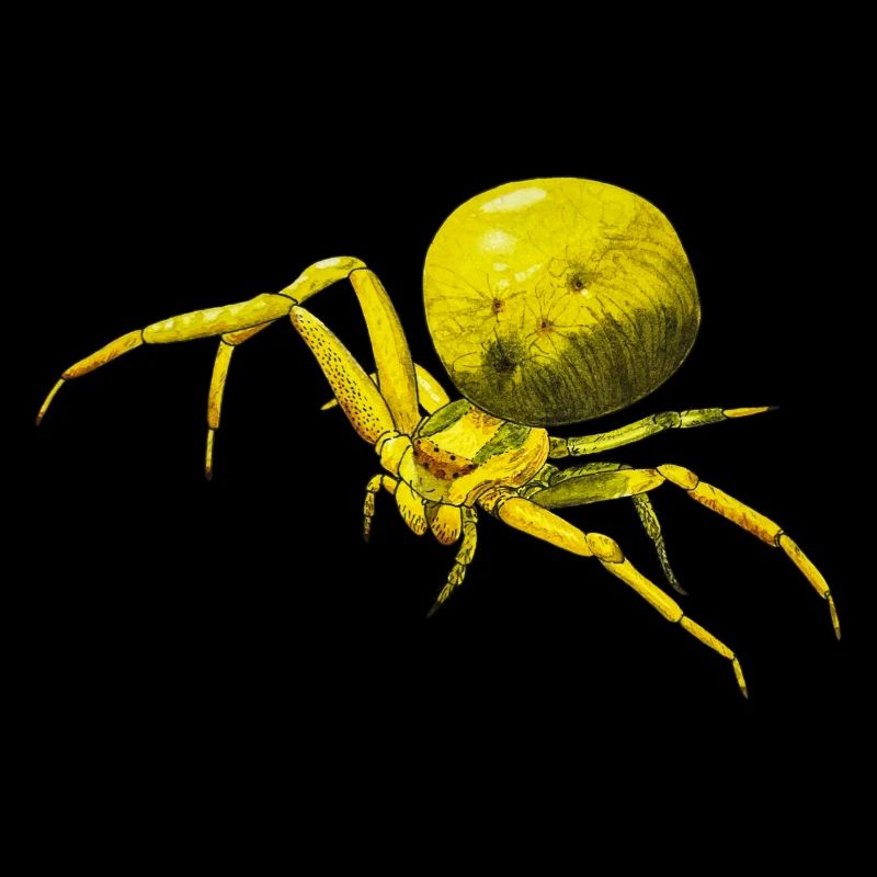 Yellow Spider Crab Spider Arachnide Misumena