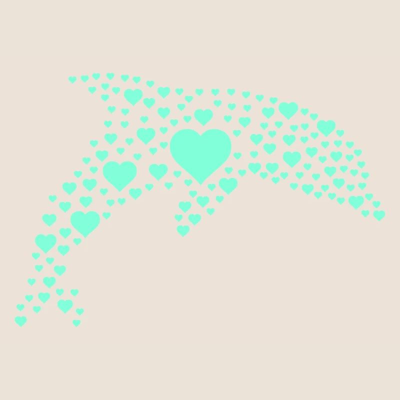 Dolphin Heart Pattern