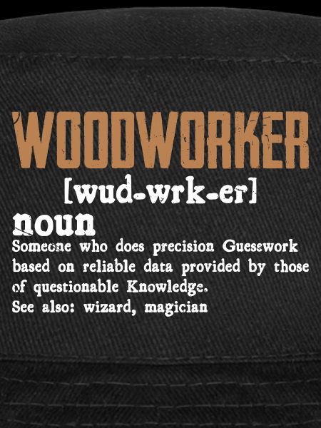 Rustikales Holzwerker Typo-Design