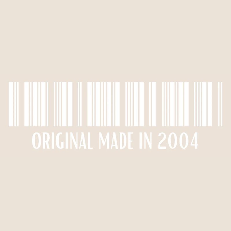 2004 Geburtstag Geschenk Barcode