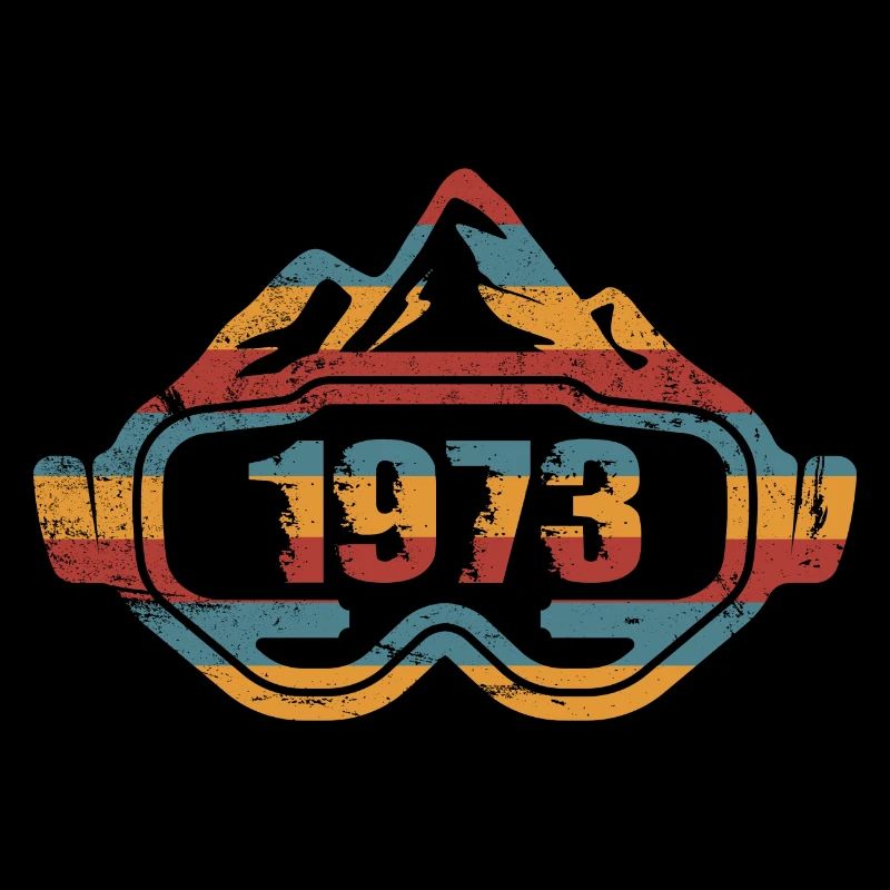 1973 Birthday Skier Ski goggles Ski goggles