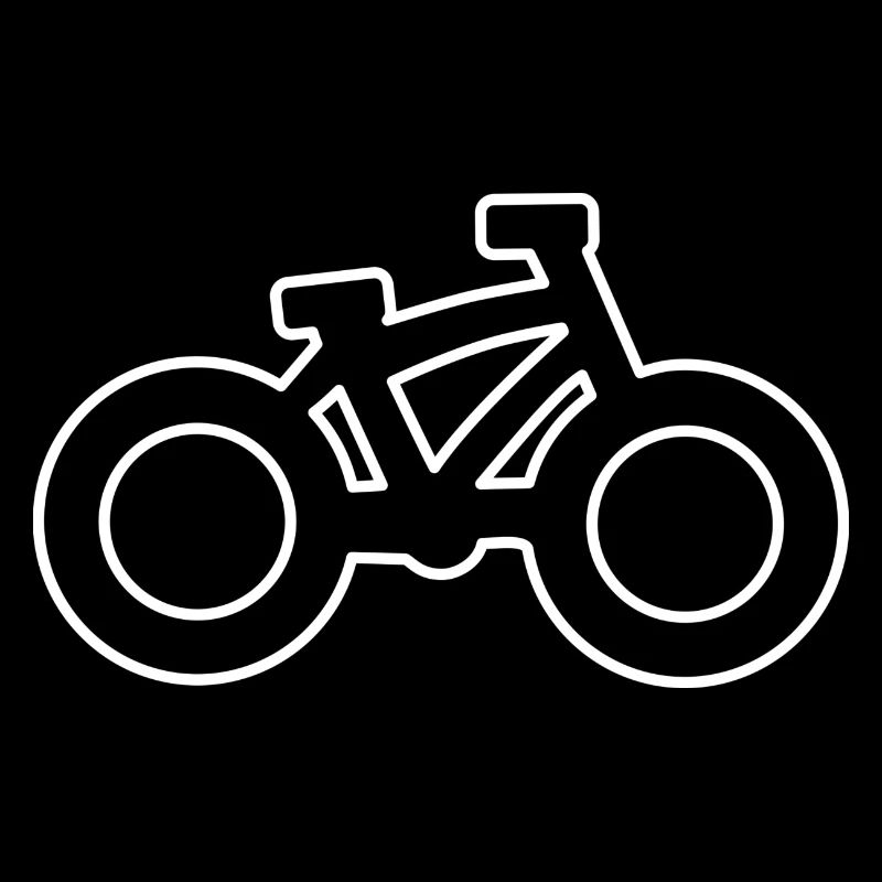 Vélo - contour blanc