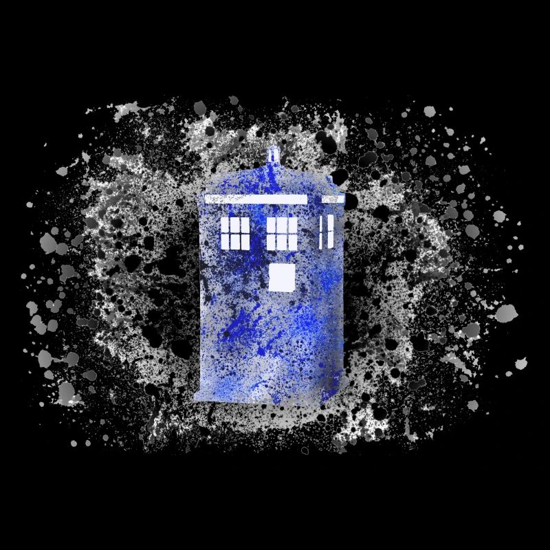Tardis Paint Splatter