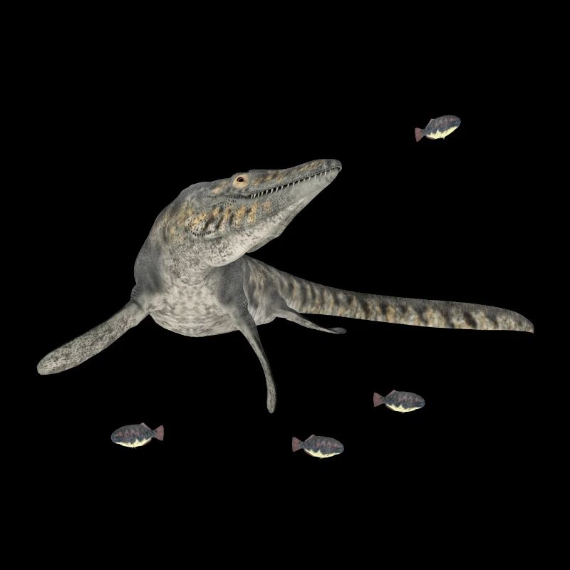 Mosasaure Tylosaurus à la chasse