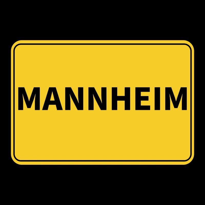 Mannheim Ville Ortsschild
