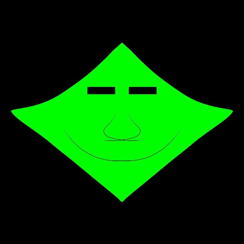 Süßes Alien-Gesicht