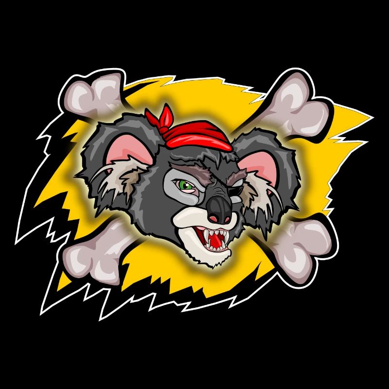 böser Koala Bär Angriff
