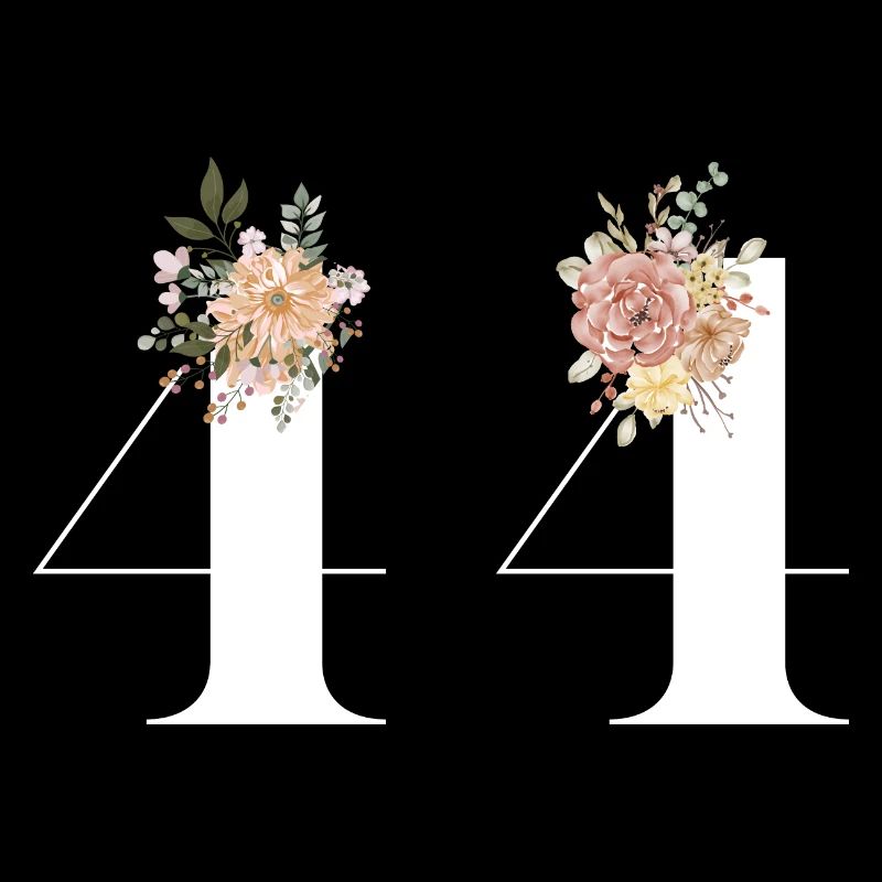 44e anniversaire fleuris (Cadeau de 44 ans)