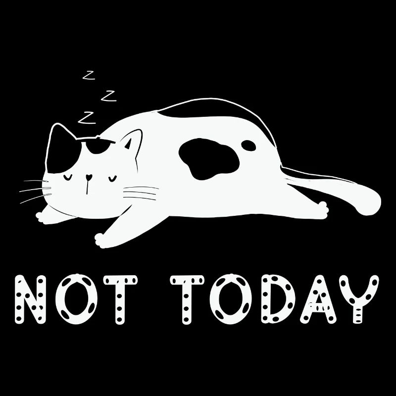 Nicht heute faule Katze