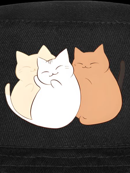 3 chats heureux