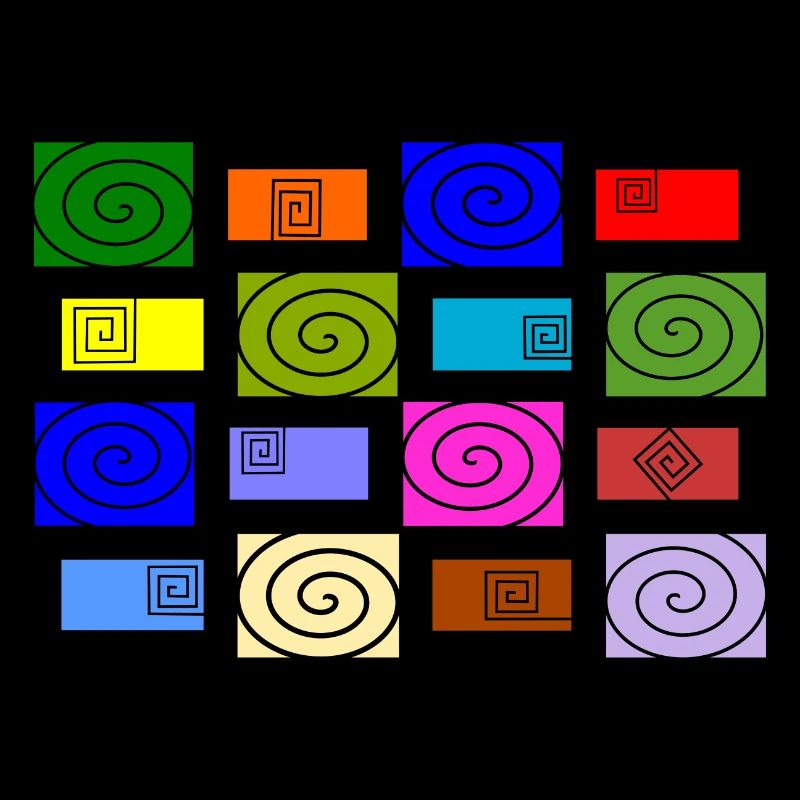 Grafisches Muster Farbwirbel