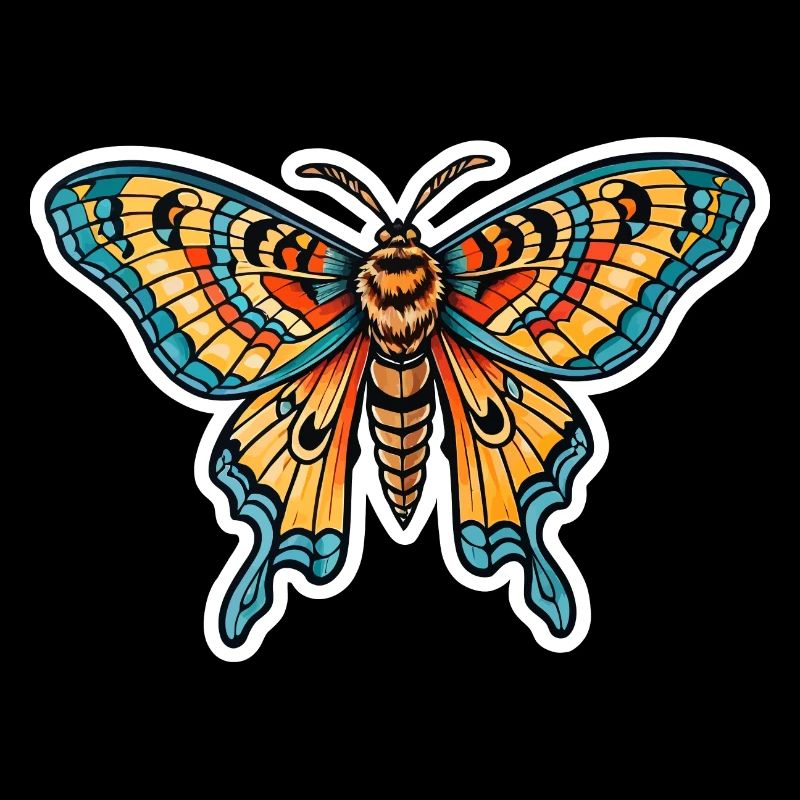 Papillon de nuit Néo Traditionnel