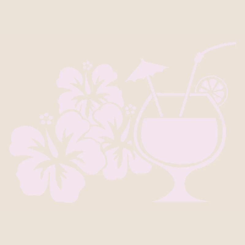 Hawaii Hibiscus Cocktail Drink