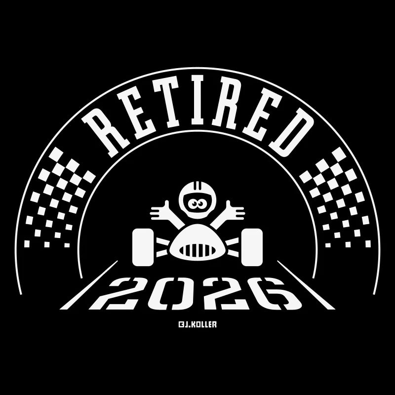 Retraité 2026 (Retraité / Entrée de retraite / Blanc)