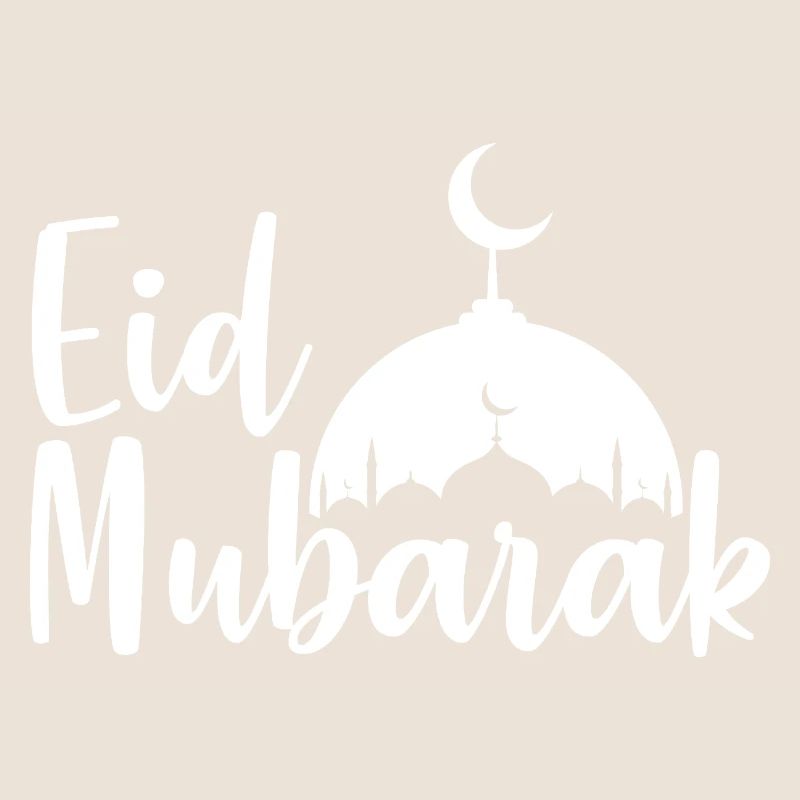 Silhouette der Eid Mubarak-Moschee