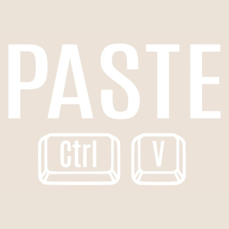 Copy Paste Ctrl + C V Vater Mutter Kind Baby Fun