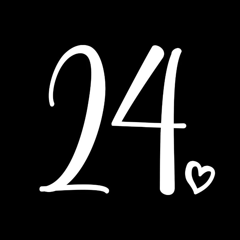 Mignon numéro 24, 24 ans, cadeau de 24e anniversaire