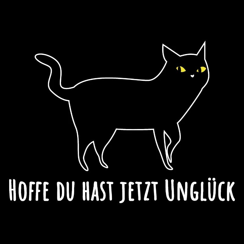 Chat noir avec malchance