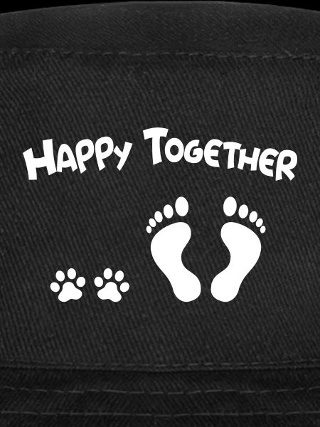 Amour de chien heureux ensemble