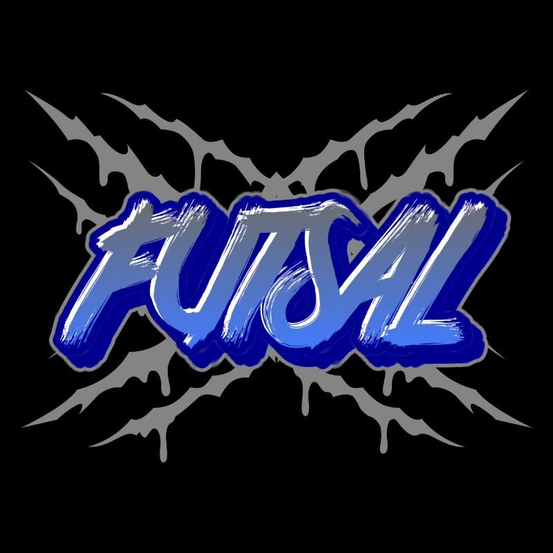 Conception de graffiti de style de rue de futsal