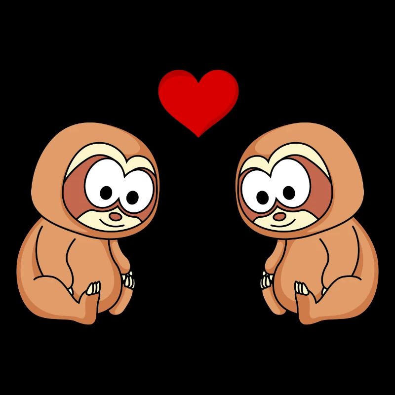 Sloth Comic Couple Love