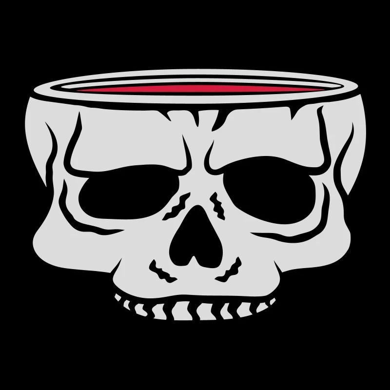 Cartoon Totenkopf Tasse Horror