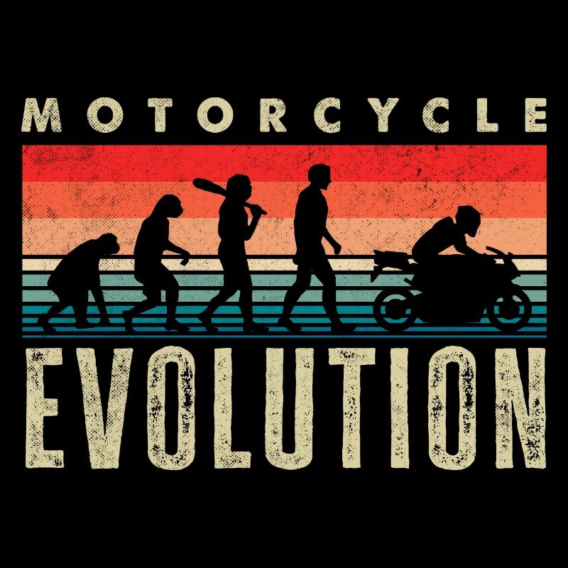 Motorcycle Evolution Vintage Biker Motorcycle