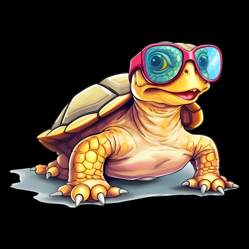 Coole Schildkröte mit Sonnenbrille