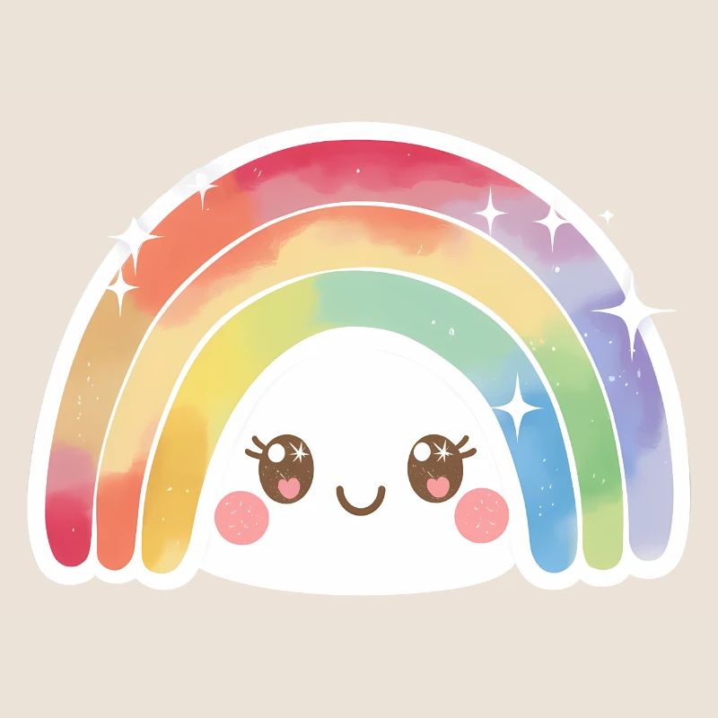 Kawaii Mignon Arc-en-ciel