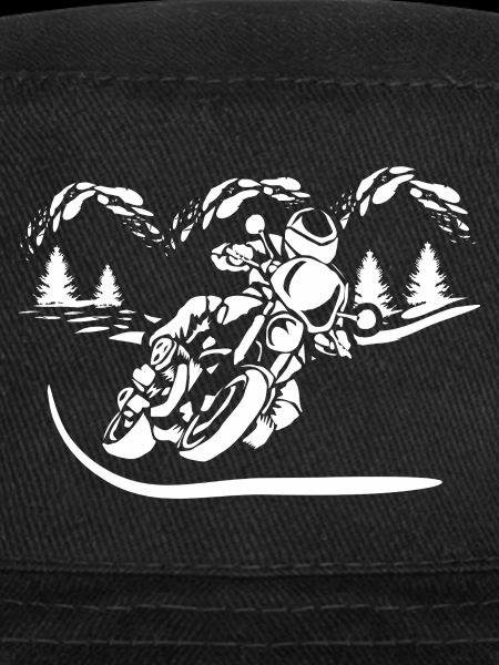 Motorcycle Forest Silhouette