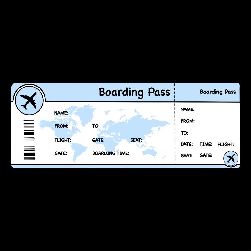 Flugticket - Boarding Pass
