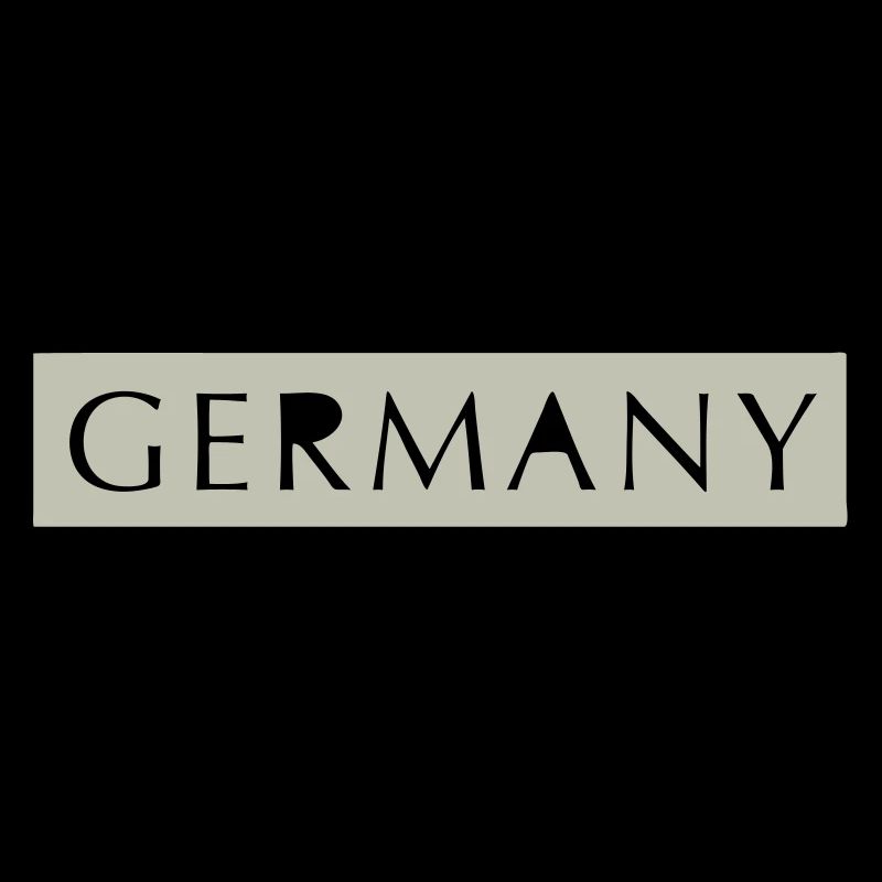 GERMANY lettering punched out | Vectorgraphic