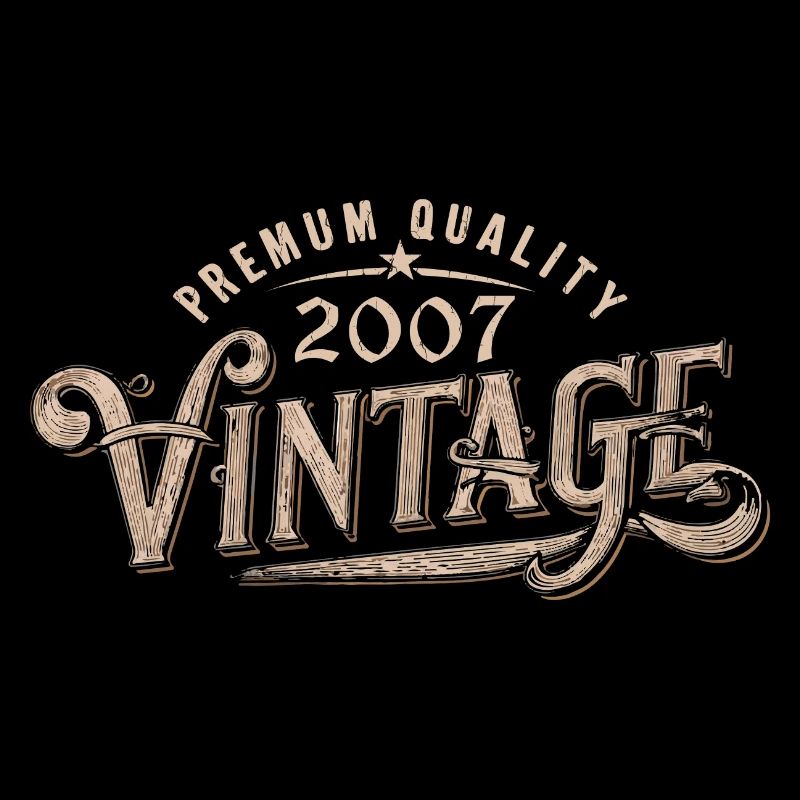 2007 Vintage 2007 Retro 2007 Birthday Gift