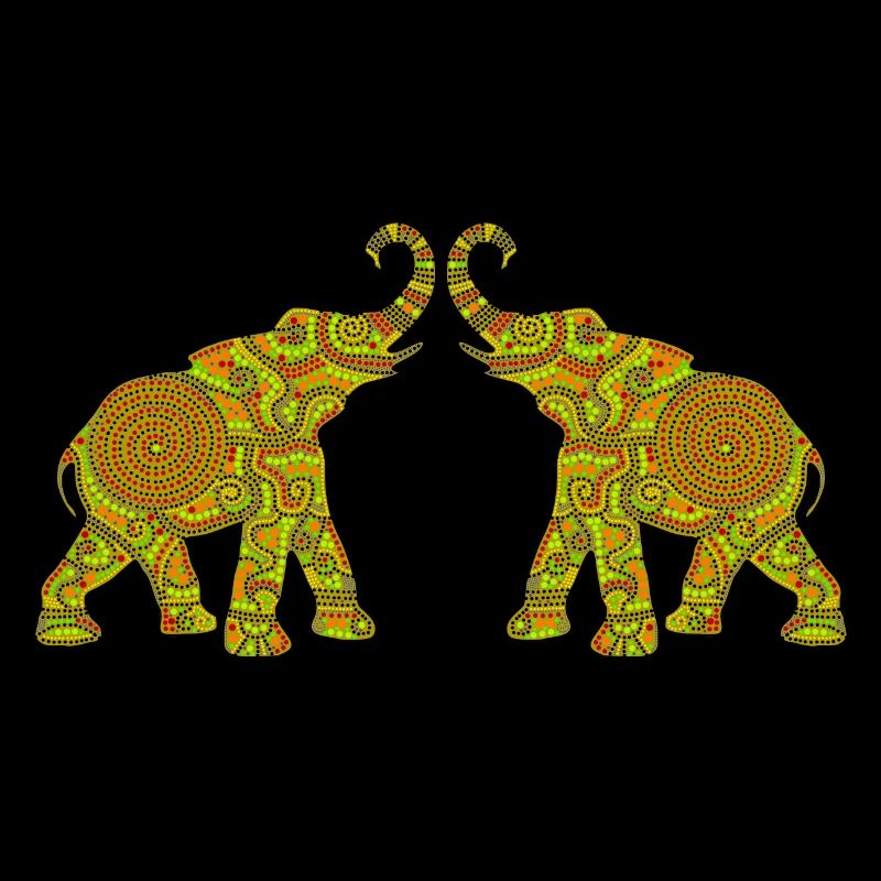 Wonderful Dot Work - Two ELEPHANTS3