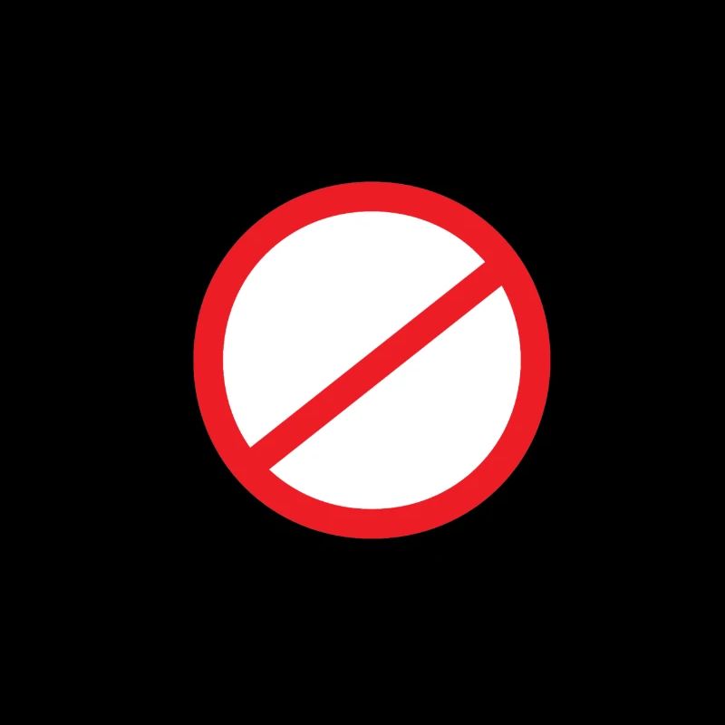Verbotenes Symbol Muster