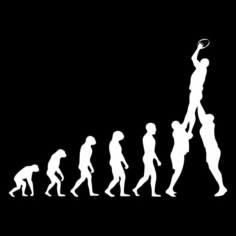 Rugby Evolution Of Man Funny Football Evolution