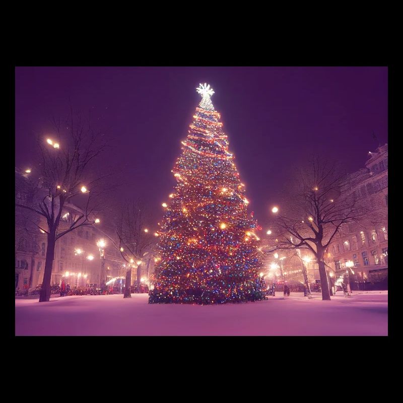 Sapin de Noël dans le WInter