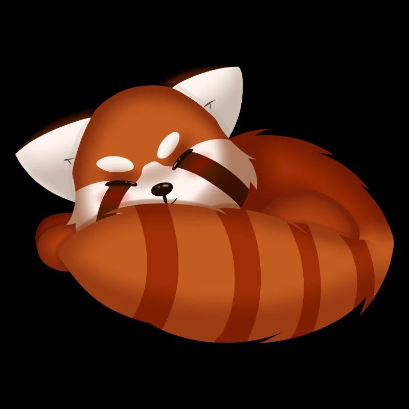 Roter Panda, schlafend