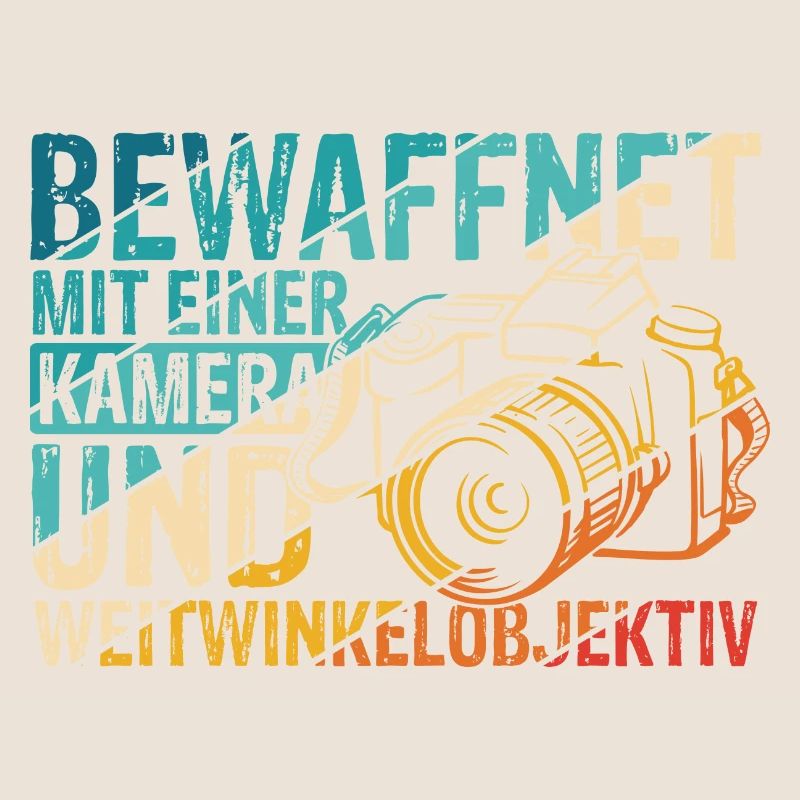 Bewaffnet mit einer KAMERA und WEITWINKELOBJEKTIV