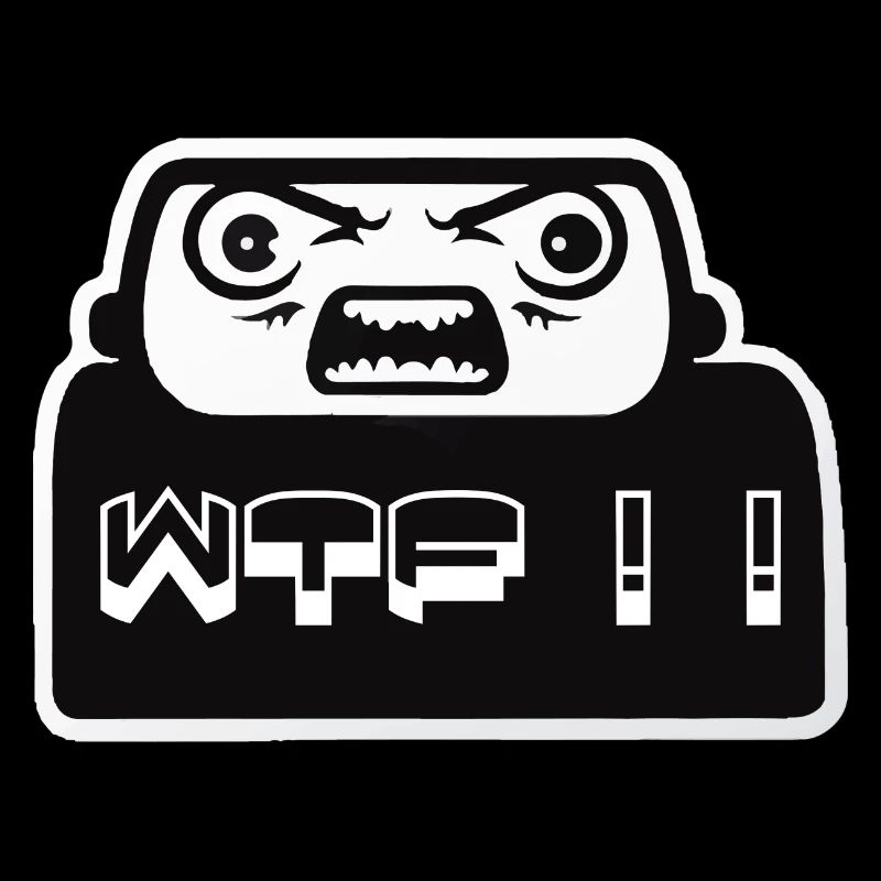 WTF Autoaufkleber