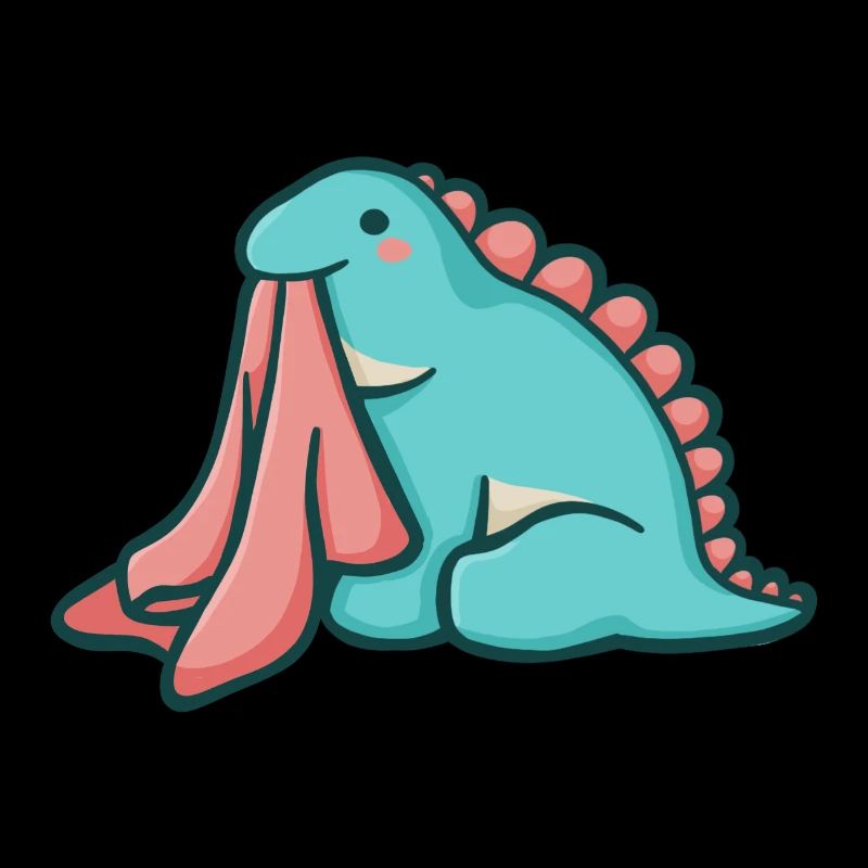 Hugadino Dino avec couverture, mignon dinosaure