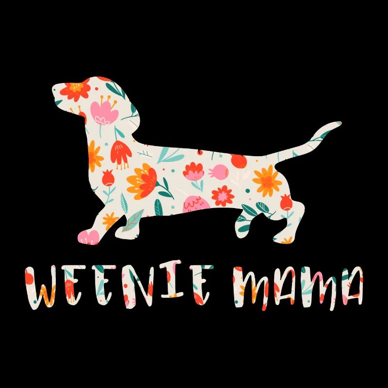 Weenie Mama teckel Floral