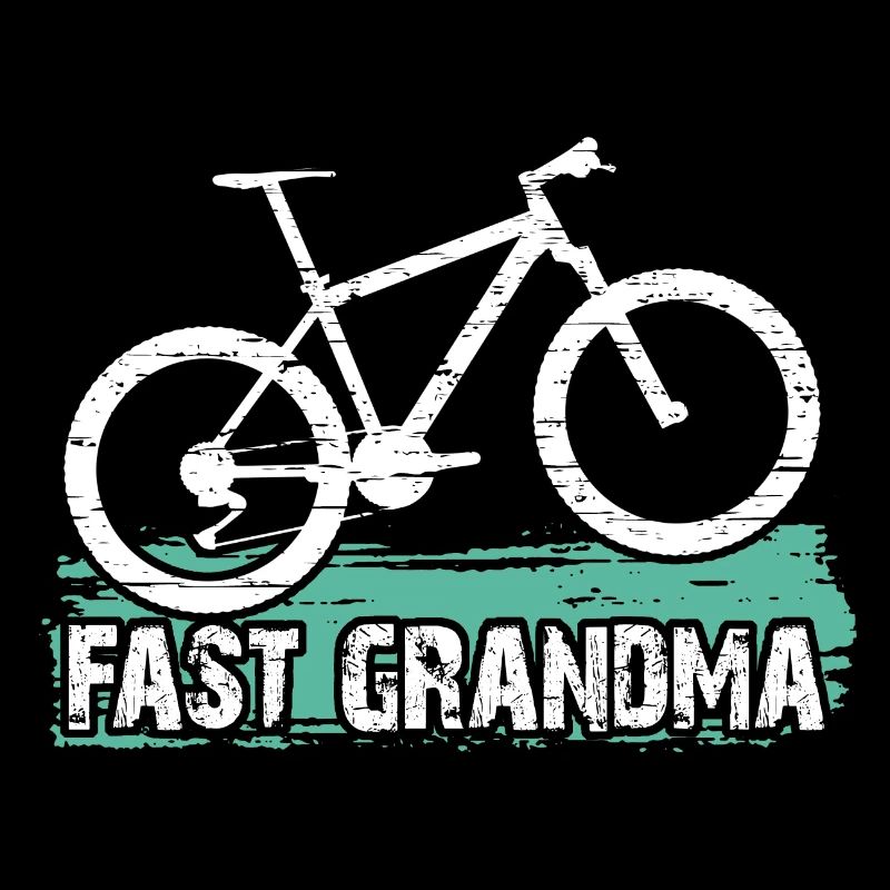 Mamie rapide sur le vélo