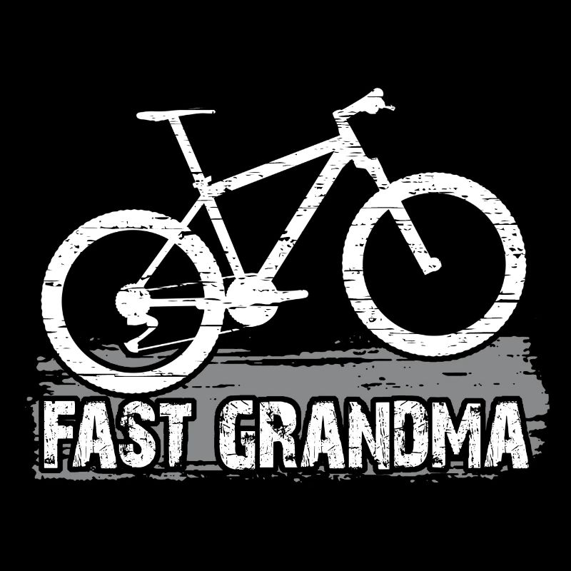Mamie rapide sur le vélo