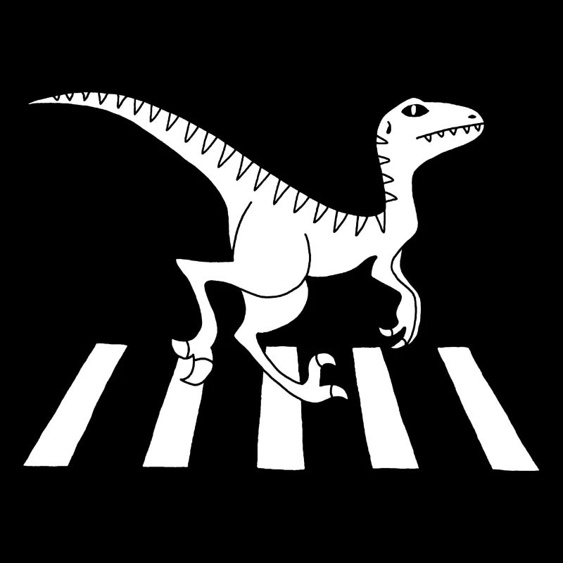 Dinosaure piéton (blanc)