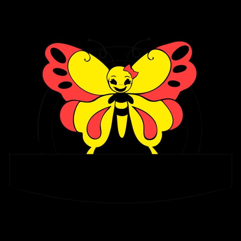 papillon coloré | Champ d’écriture >vectorgraphique