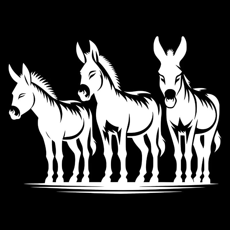 Donkey Friends Group Portrait