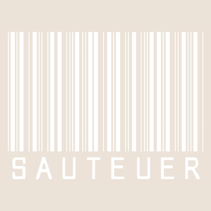 Code-barres « SAUTEUER » blanc